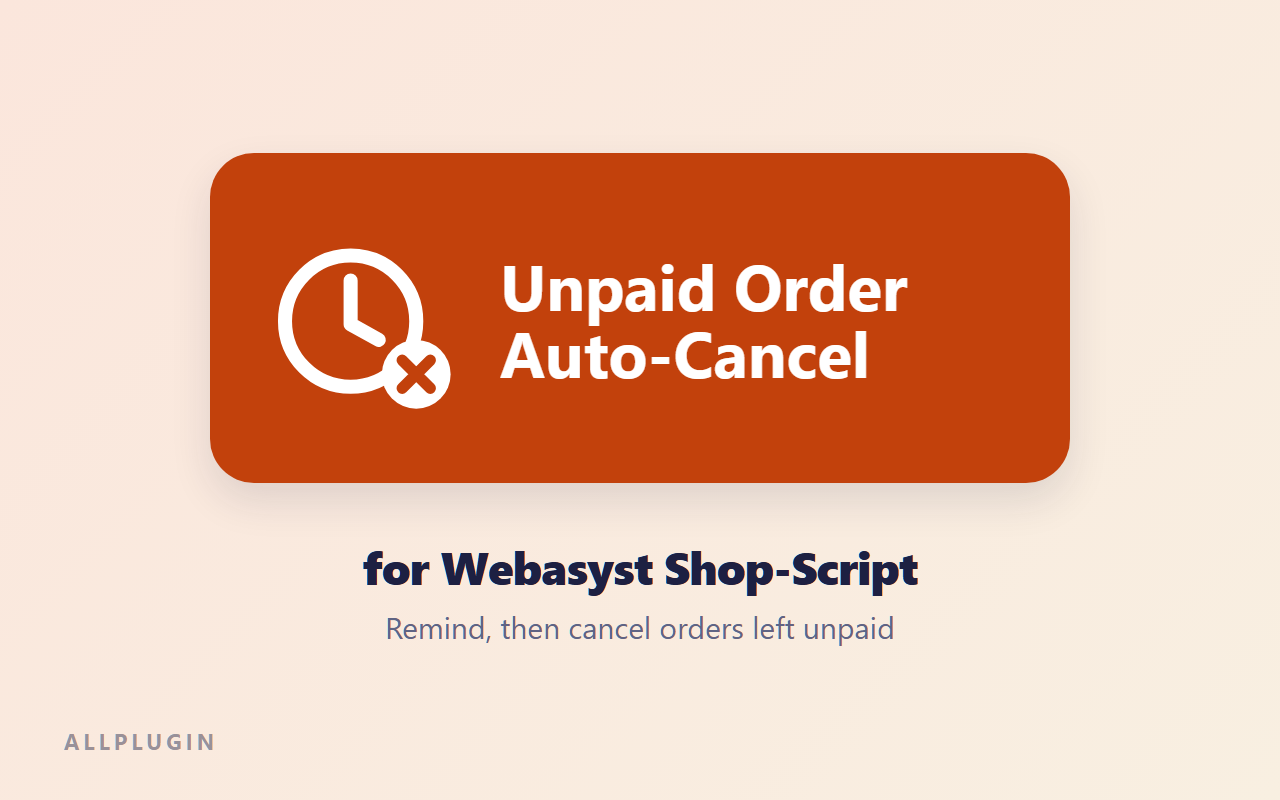 Unpaid Order Auto-Cancel for Webasyst Shop-Script