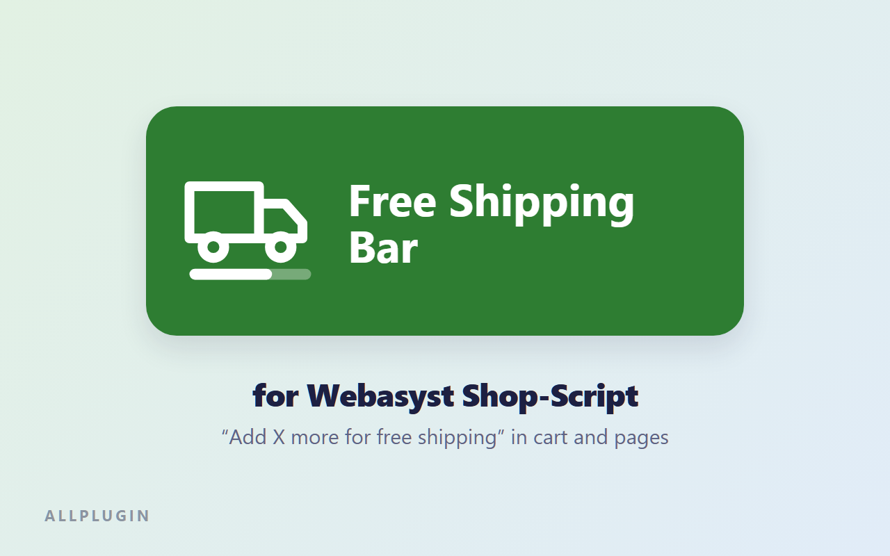 Free Shipping Bar for Webasyst Shop-Script