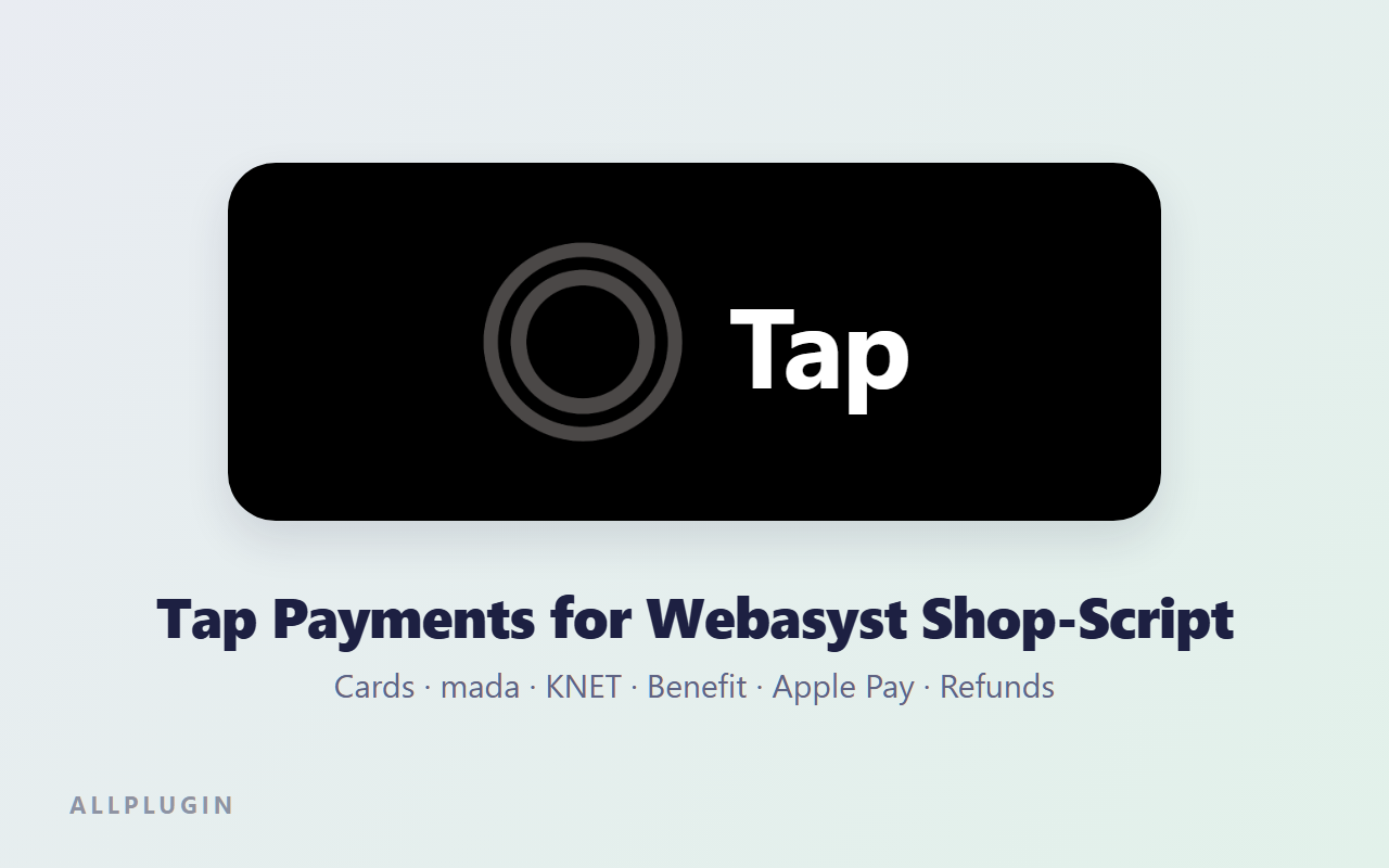 Tap Payments for Webasyst Shop-Script